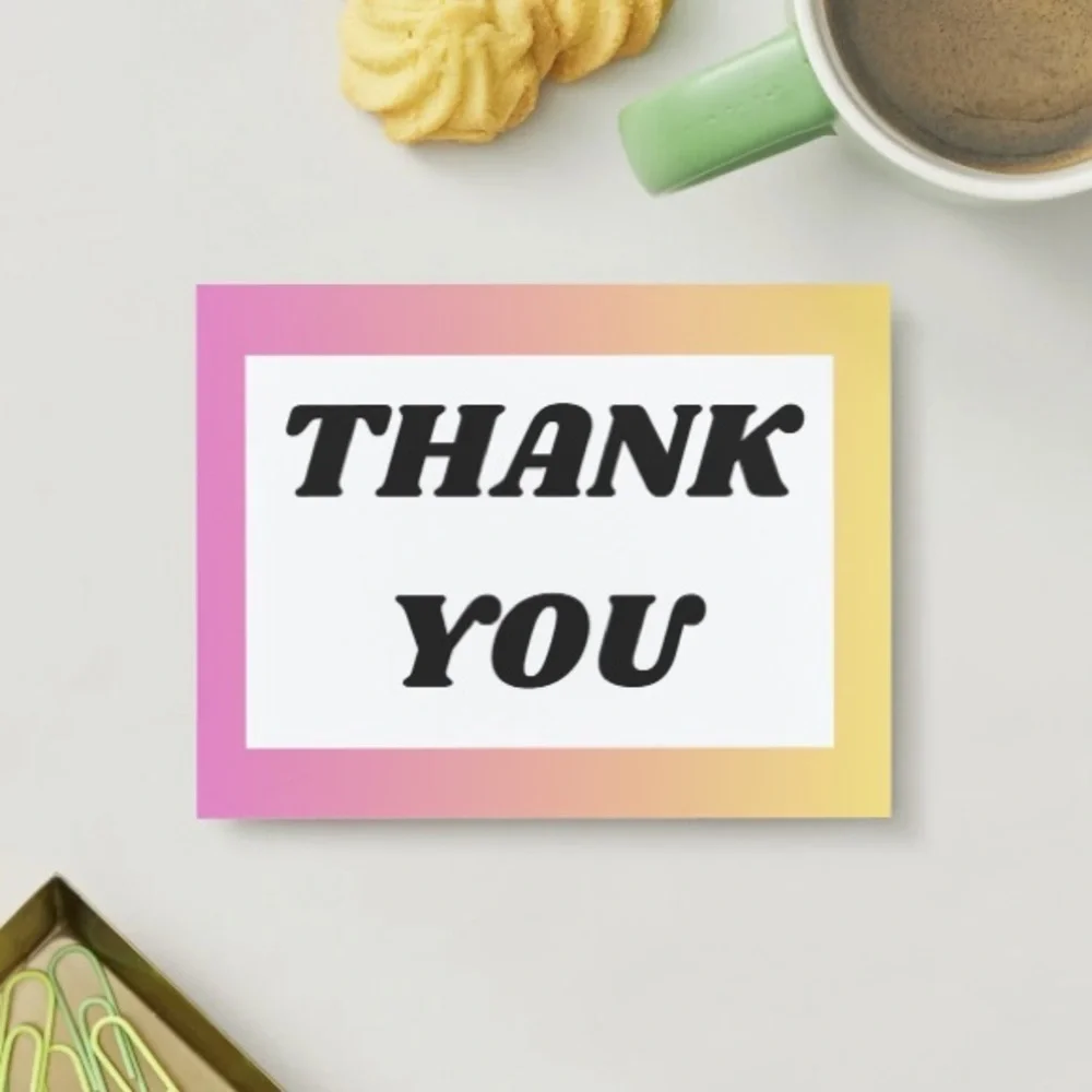 Set of 10 Thank You Post Cards